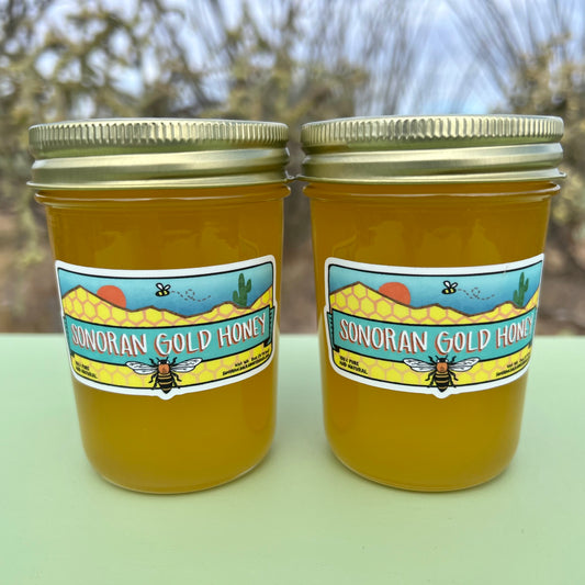 Two 8oz Jars of Sonoran Gold Honey