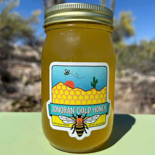 One 16oz Jar of Sonoran Gold Honey - Sonoran Gold Honey 